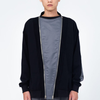 DOBULE ZIP SWEATER