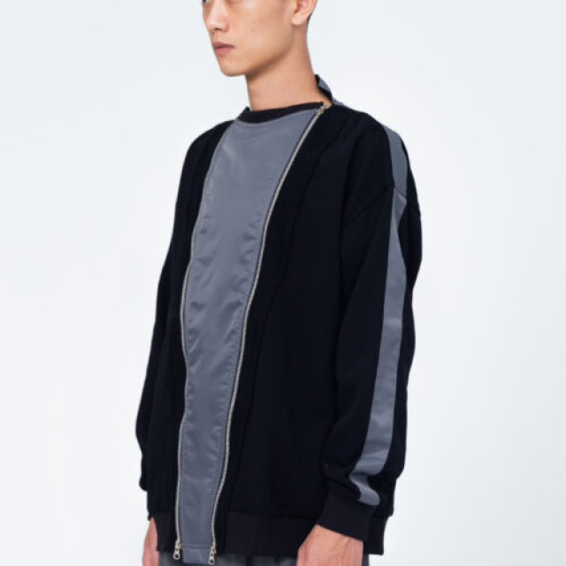 DOBULE ZIP SWEATER